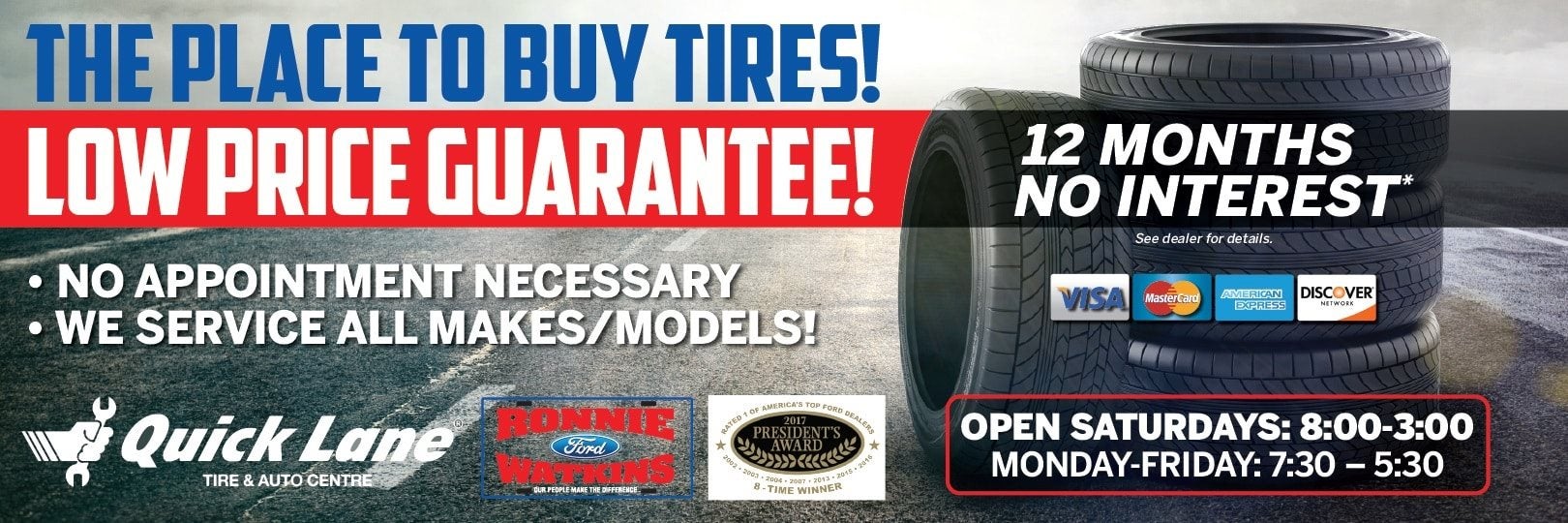 The Place to Buy Tires, Lowest Price Guarantee!